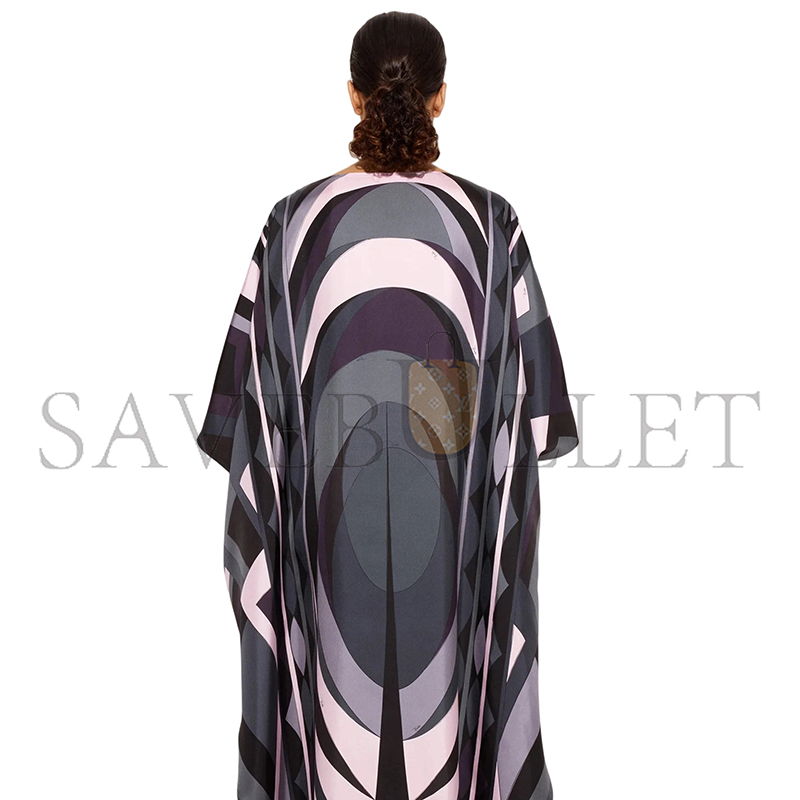 PUCCI VOLUTE PRINT LONG KAFTAN 5URL155U851036